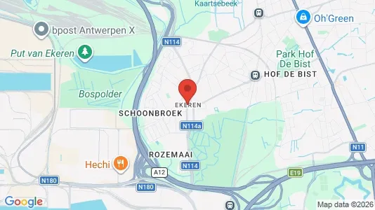 Apartments for rent i Antwerp Ekeren - kort over placeringen