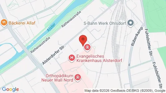 Apartments for rent i Hamburg Nord - kort over placeringen