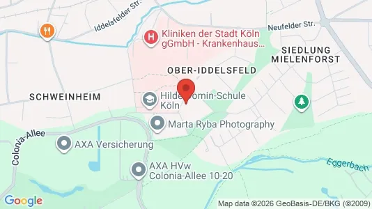 Apartments for rent i Cologne Mülheim - kort over placeringen