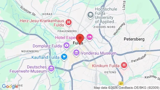 Apartments for rent i Fulda - kort over placeringen