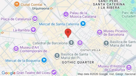 Apartments for rent i Barcelona Ciutat Vella - kort over placeringen