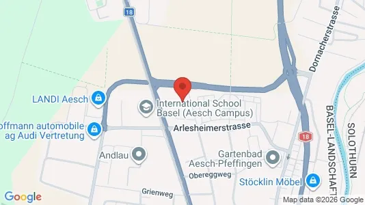 Apartments for rent i Arlesheim - kort over placeringen