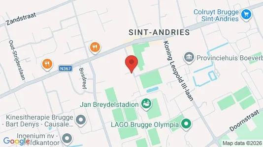 Apartments for rent i Brugge - kort over placeringen