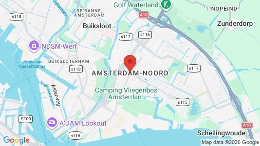 Apartments for rent i Amsterdam Noord - kort over placeringen