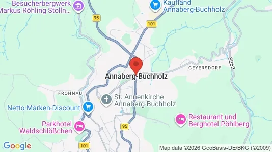 Apartments for rent i Erzgebirgskreis - kort over placeringen