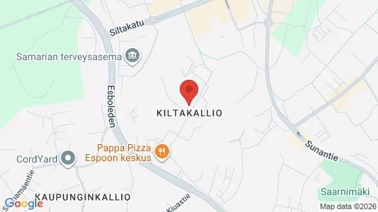 Apartments for rent i Espoo - kort over placeringen