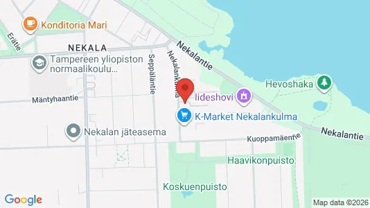 Apartments for rent i Tampere Keskinen - kort over placeringen