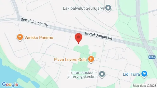 Apartments for rent i Oulu - kort over placeringen