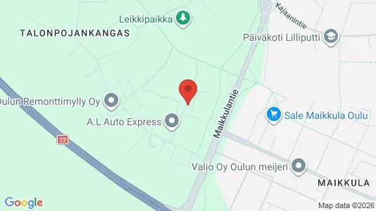 Apartments for rent i Oulu - kort over placeringen