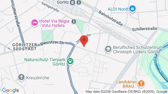 Apartments for rent i Görlitz - kort over placeringen