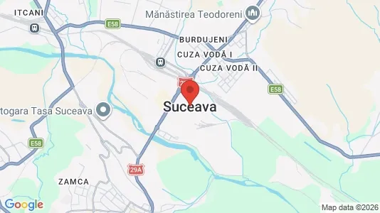 Apartments for rent i Suceava - kort over placeringen