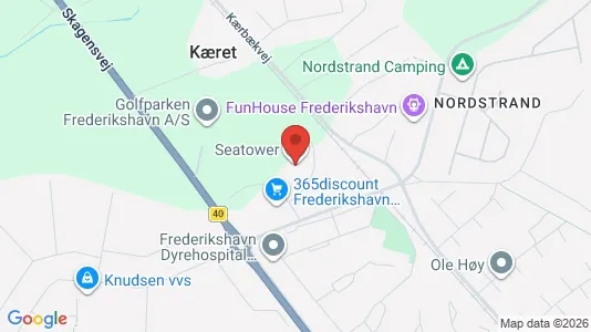 Apartments for rent i Frederikshavn - kort over placeringen