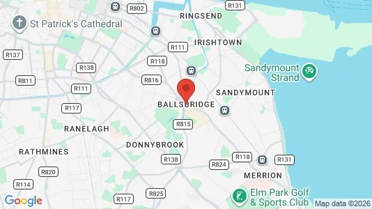 Houses for rent i Ballsbridge - kort over placeringen