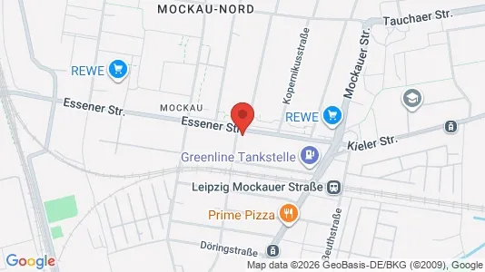 Apartments for rent i Leipzig - kort over placeringen