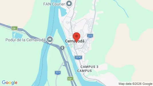 Apartments for rent i Cernavodă - kort over placeringen