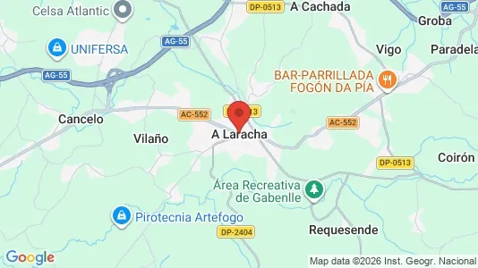 Apartments for rent i A Laracha - kort over placeringen