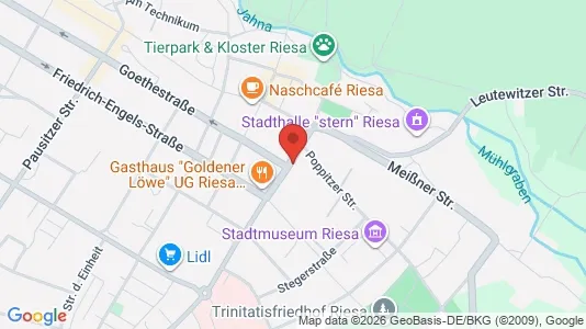 Apartments for rent i Meissen - kort over placeringen