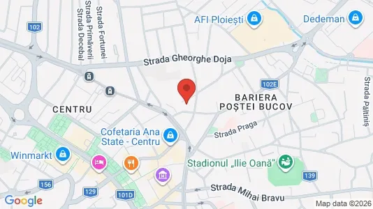 Apartments for rent i Ploieşti - kort over placeringen