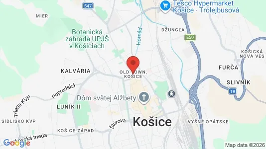Apartments for rent in Košice Staré Mesto - Photo from Google Street View