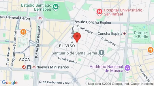 Apartments for rent i Madrid Chamartín - kort over placeringen