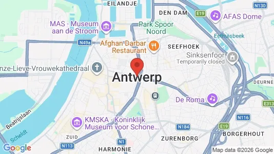 Apartments for rent i Stad Antwerp - kort over placeringen