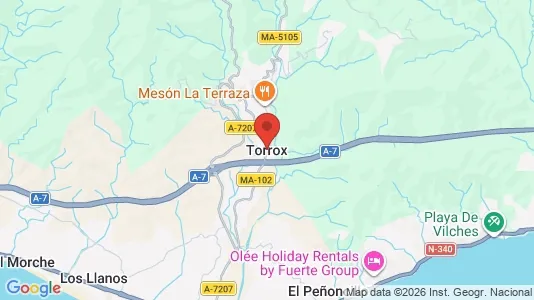 Apartments for rent i Torrox - kort over placeringen