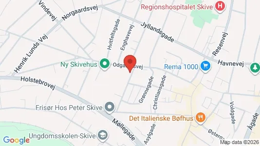 Apartments for rent i Skive - kort over placeringen