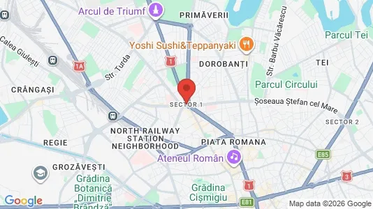 Apartments for rent i Bucharest - Sectorul 1 - kort over placeringen