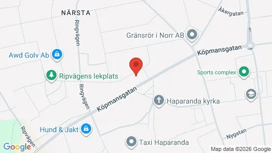 Apartments for rent i Haparanda - kort over placeringen