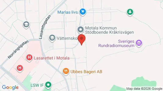 Apartments for rent i Motala - kort over placeringen