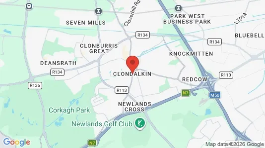 Apartments for rent i Clondalkin - kort over placeringen