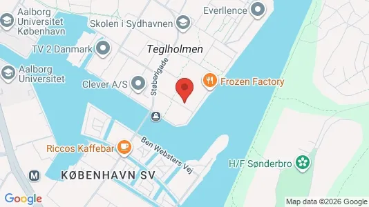 Apartments for rent i Copenhagen SV - kort over placeringen