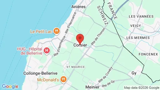 Apartments for rent in Corsier - Photo from Google Street View