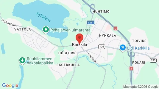 Houses for rent i Karkkila - kort over placeringen