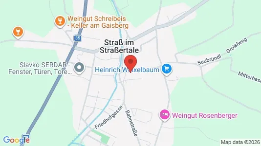 Apartments for rent i Straß im Straßertale - kort over placeringen