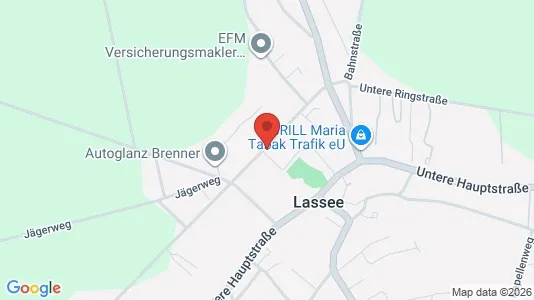 Apartments for rent i Lassee - kort over placeringen