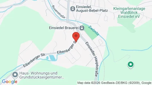 Apartments for rent i Chemnitz - kort over placeringen