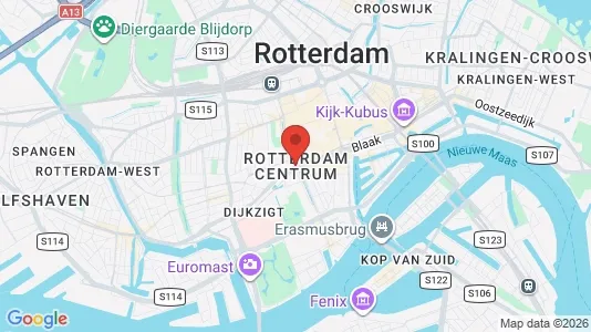 Apartments for rent i Rotterdam Centrum - kort over placeringen
