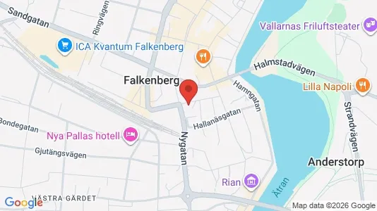 Apartments for rent i Falkenberg - kort over placeringen