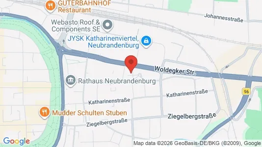Apartments for rent i Mecklenburgische Seenplatte - kort over placeringen