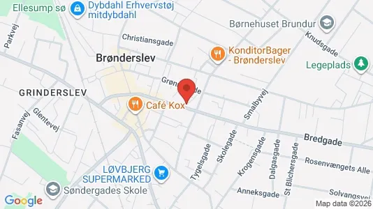 Apartments for rent i Brønderslev - kort over placeringen