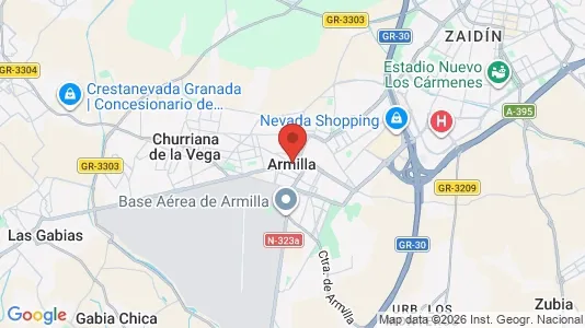 Apartments for rent i Armilla - kort over placeringen
