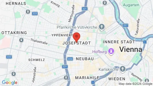 Apartments for rent i Vienna Josefstadt - kort over placeringen