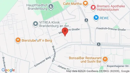 Apartments for rent i Brandenburg an der Havel - kort over placeringen