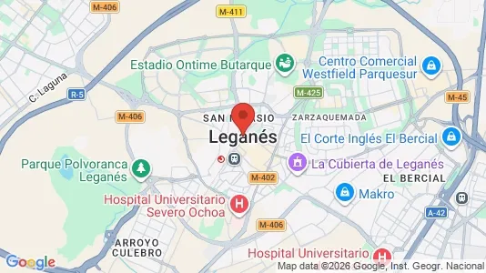 Apartments for rent i Leganés - kort over placeringen