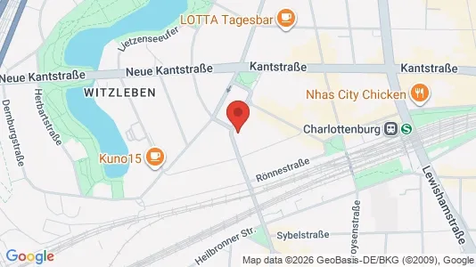 Apartments for rent i Berlin Charlottenburg-Wilmersdorf - kort over placeringen