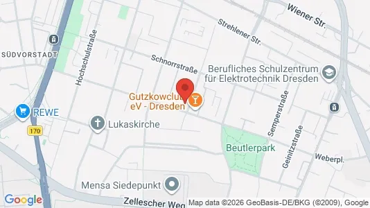 Apartments for rent i Dresden - kort over placeringen
