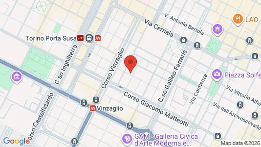 Apartments for rent i Turin - kort over placeringen