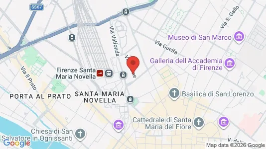 Apartments for rent i Florence - kort over placeringen
