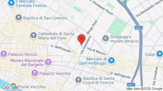 Apartments for rent i Florence - kort over placeringen